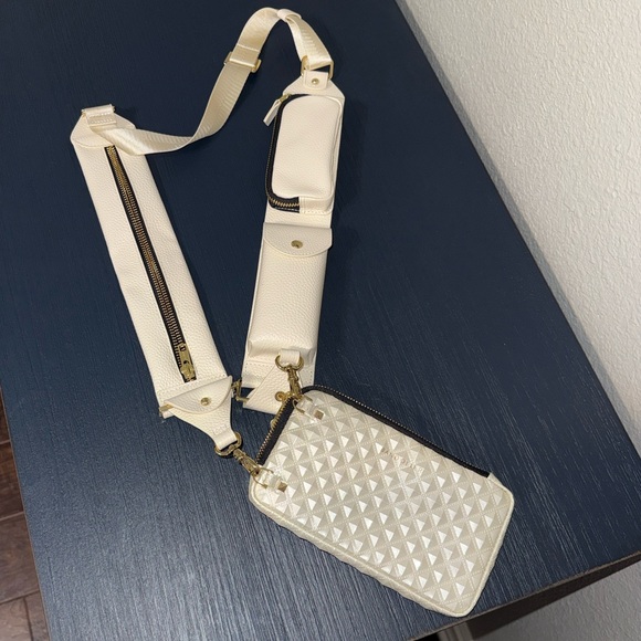 Bandolier Handbags - Bandolier Bundle - Sheila Pyramid Studded Pouch with Utility Strap